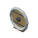 A round shield with a boss, the sign of Chieftain.