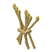 A golden sheaf of corn with a band, the sign of Farmer.